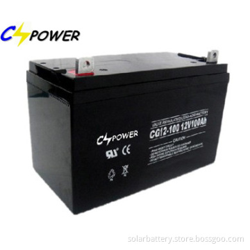 12V100Ah Solar Deep Cycle Gel Battery with 3years warranty
